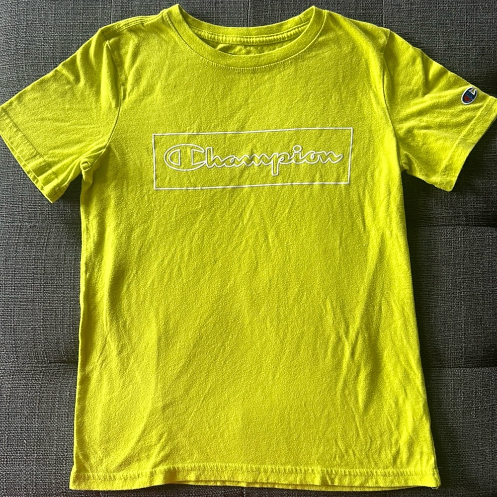 Boys Champion short sleeve logo T-Shirt sz.L